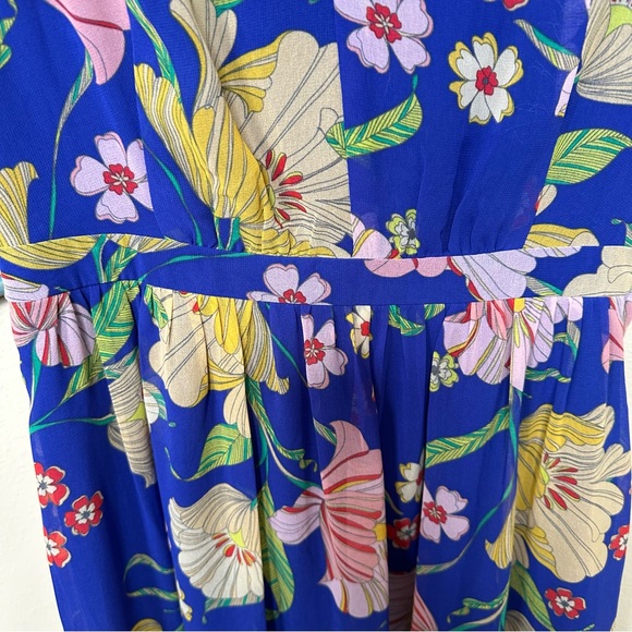 Modcloth Sapphire blue Floral Muster the Length Maxi Dress Small - Picture 2 of 9